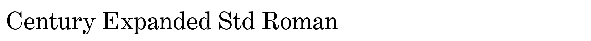 Century Expanded Std Roman image